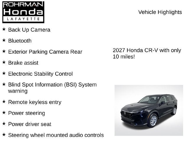 2027 Honda CR-V EX