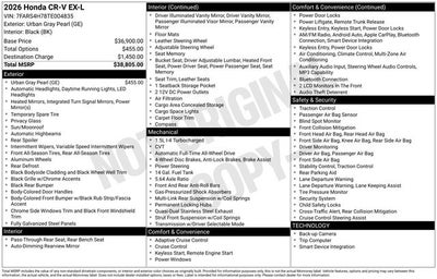 2026 Honda CR-V EX-L