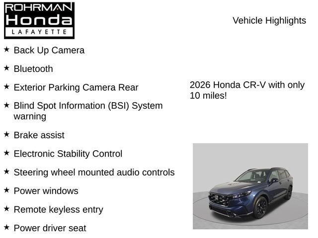 2026 Honda CR-V Hybrid Sport