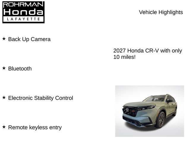 2027 Honda CR-V Hybrid TrailSport
