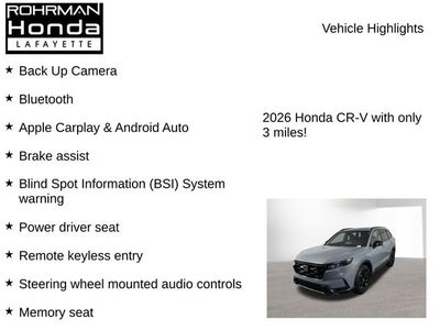 2026 Honda CR-V Hybrid Sport-L