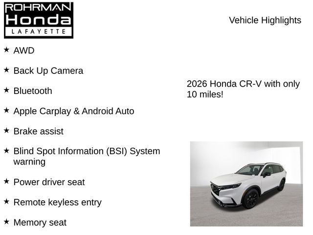 2026 Honda CR-V Hybrid Sport-L