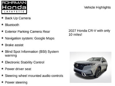 2027 Honda CR-V Hybrid Sport Touring