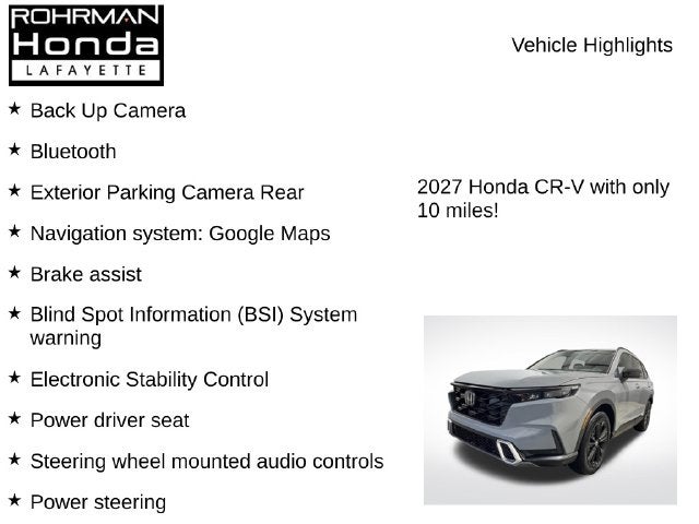 2027 Honda CR-V Hybrid Sport Touring