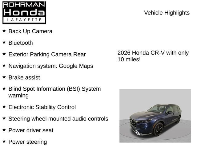 2026 Honda CR-V Hybrid Sport Touring