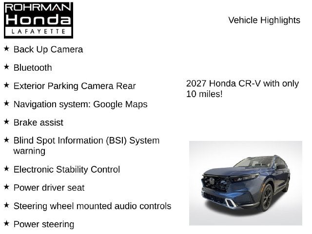 2027 Honda CR-V Hybrid Sport Touring