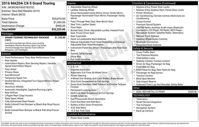 2016 Mazda Mazda CX-5 Grand Touring
