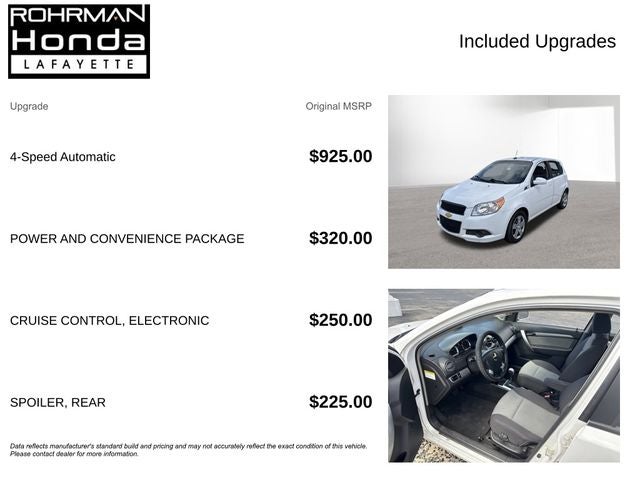 2010 Chevrolet Aveo5 1LT