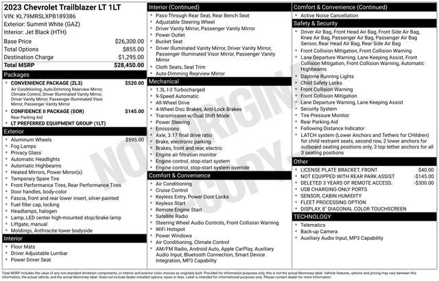 2023 Chevrolet TrailBlazer LT