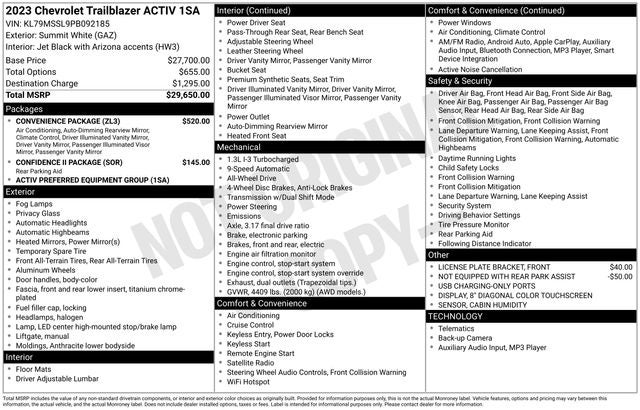 2023 Chevrolet TrailBlazer ACTIV