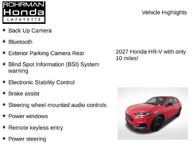 2027 Honda HR-V Sport