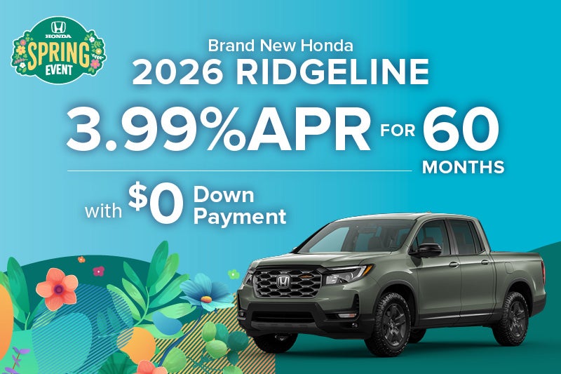 Brand New 2026 Honda RIDGELINE