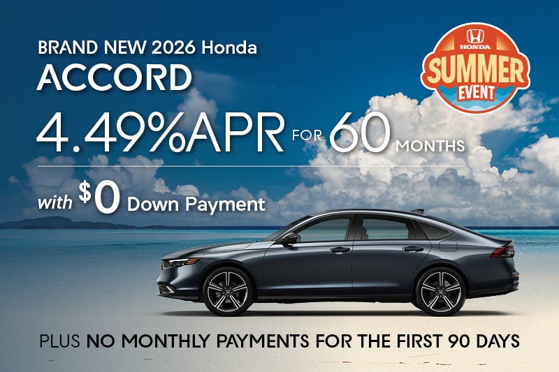Brand New 2026 Honda Accord Sedan