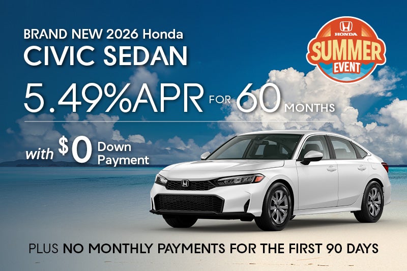 Brand New 2026 Honda Civic Sedan