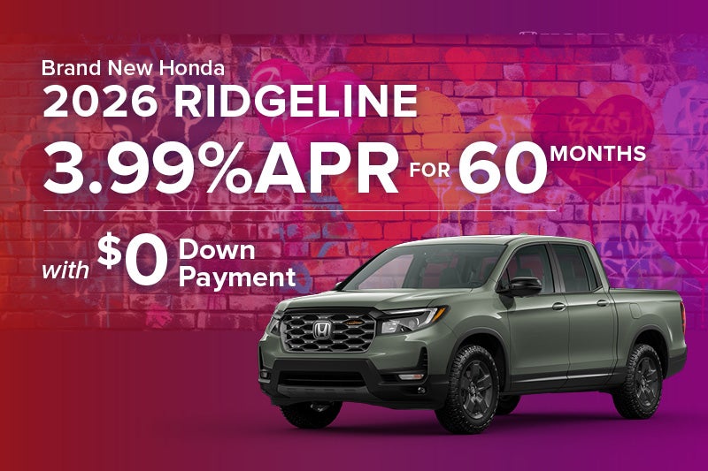Brand New 2026 Honda RIDGELINE