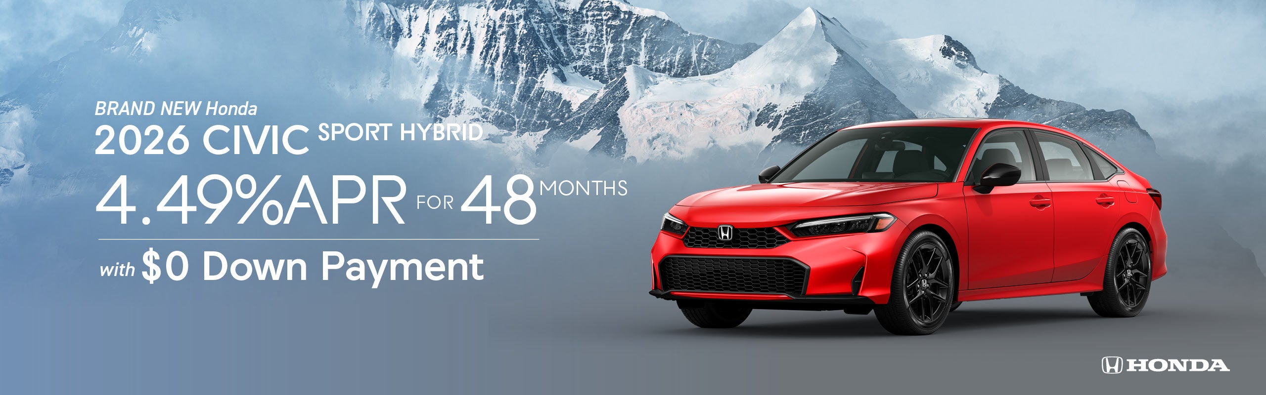 Brand New 2026 Honda Civic Hybrid