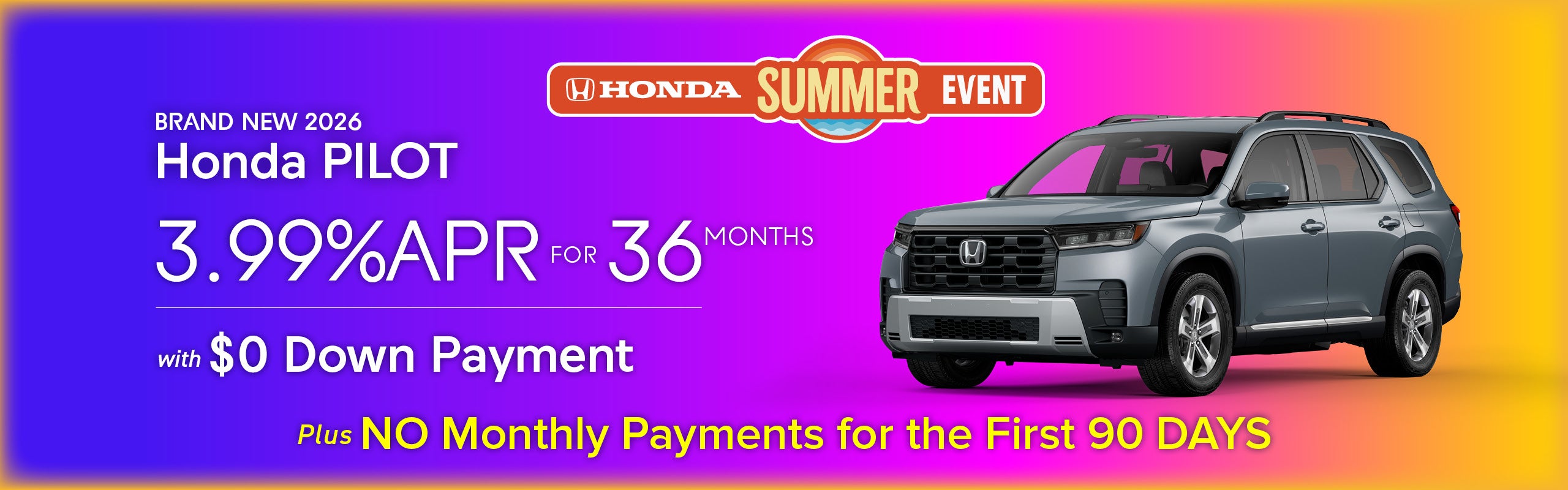 Brand New 2026 Honda Pilot